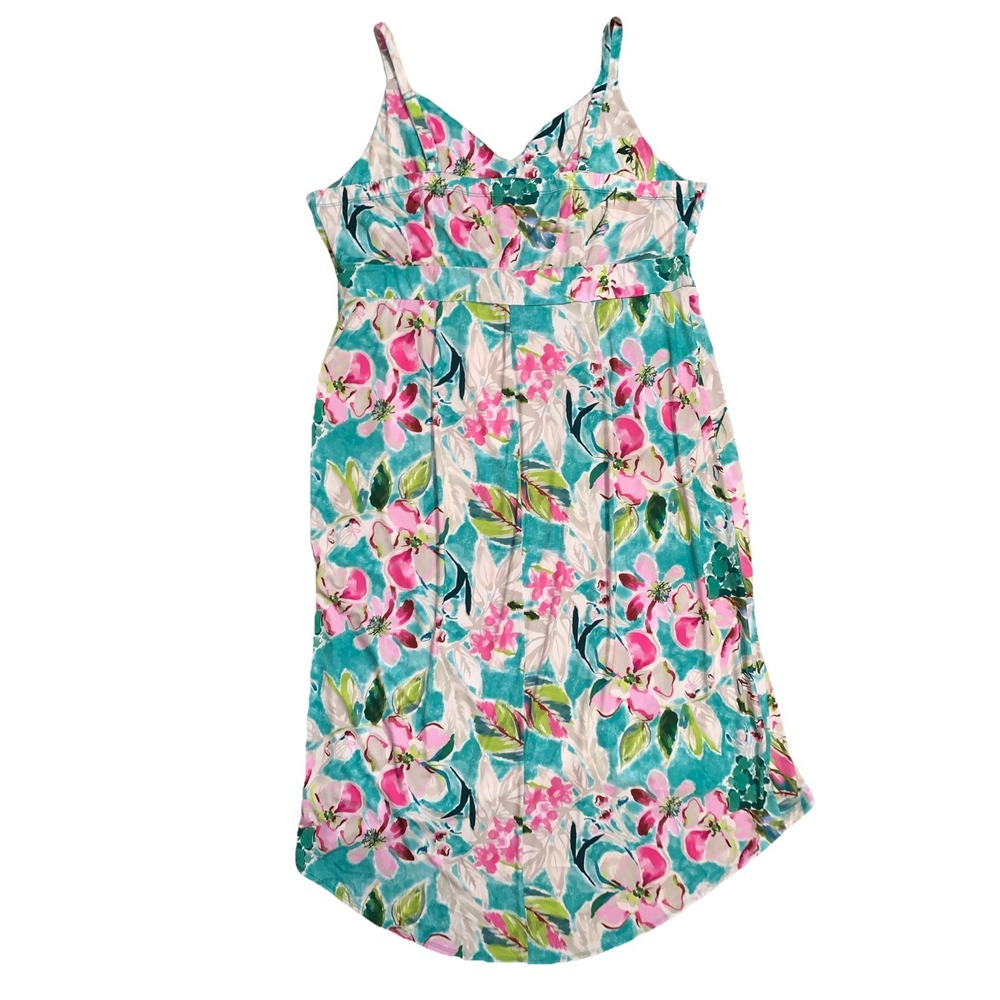 Torrid Midi Wrap Dress 3X 22-24 Floral Studio Soft Knit Tropical Cruise Summer - Picture 8 of 8